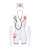 Obsessive Emergency dress - Еротичний костюм сексі медсестри зі стетоскопом, XXL
